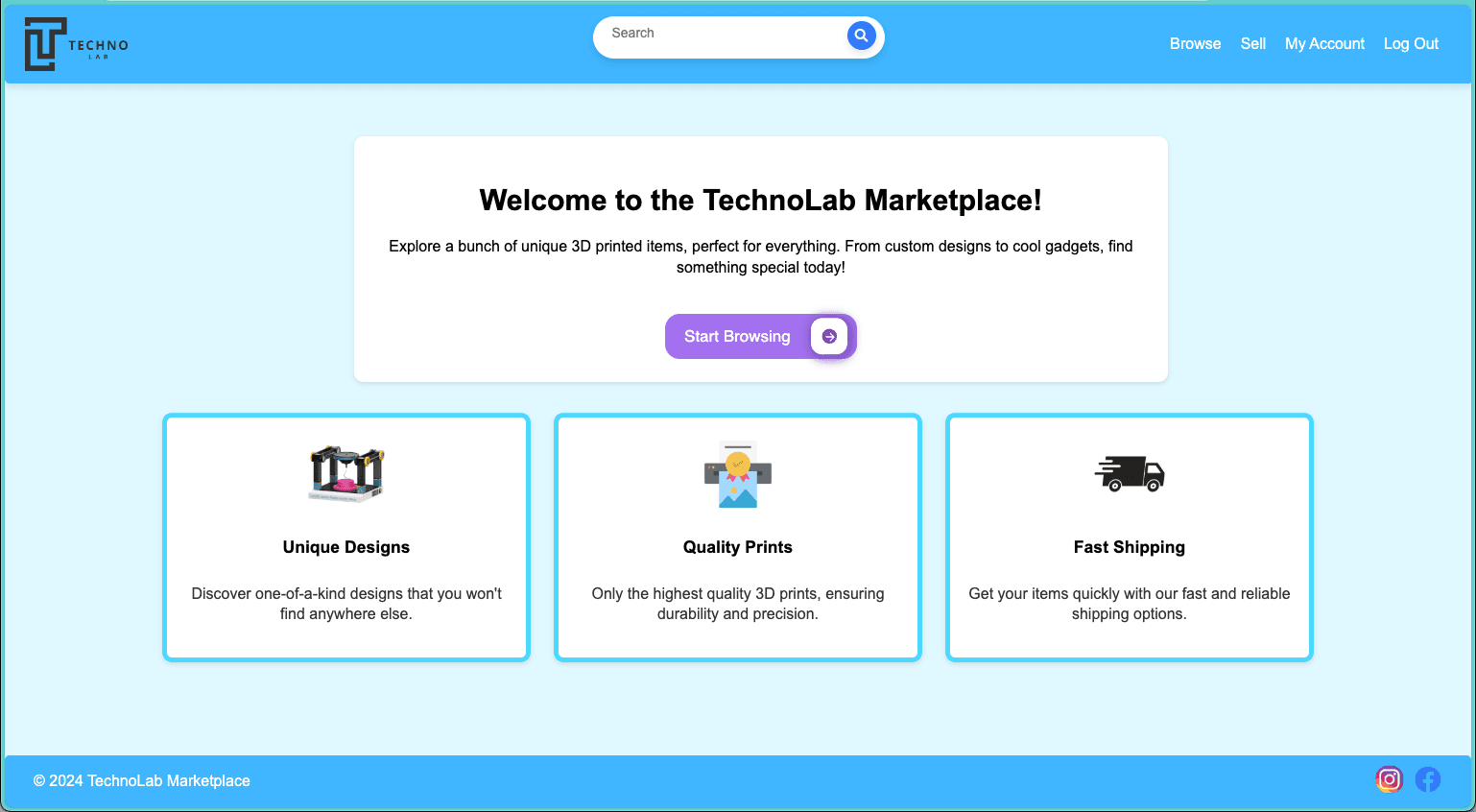 TechnoLab Market: Node.js + Atlas Web App