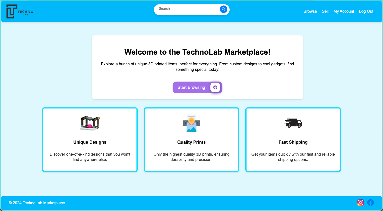 TechnoLab Market: Node.js + Atlas Web App