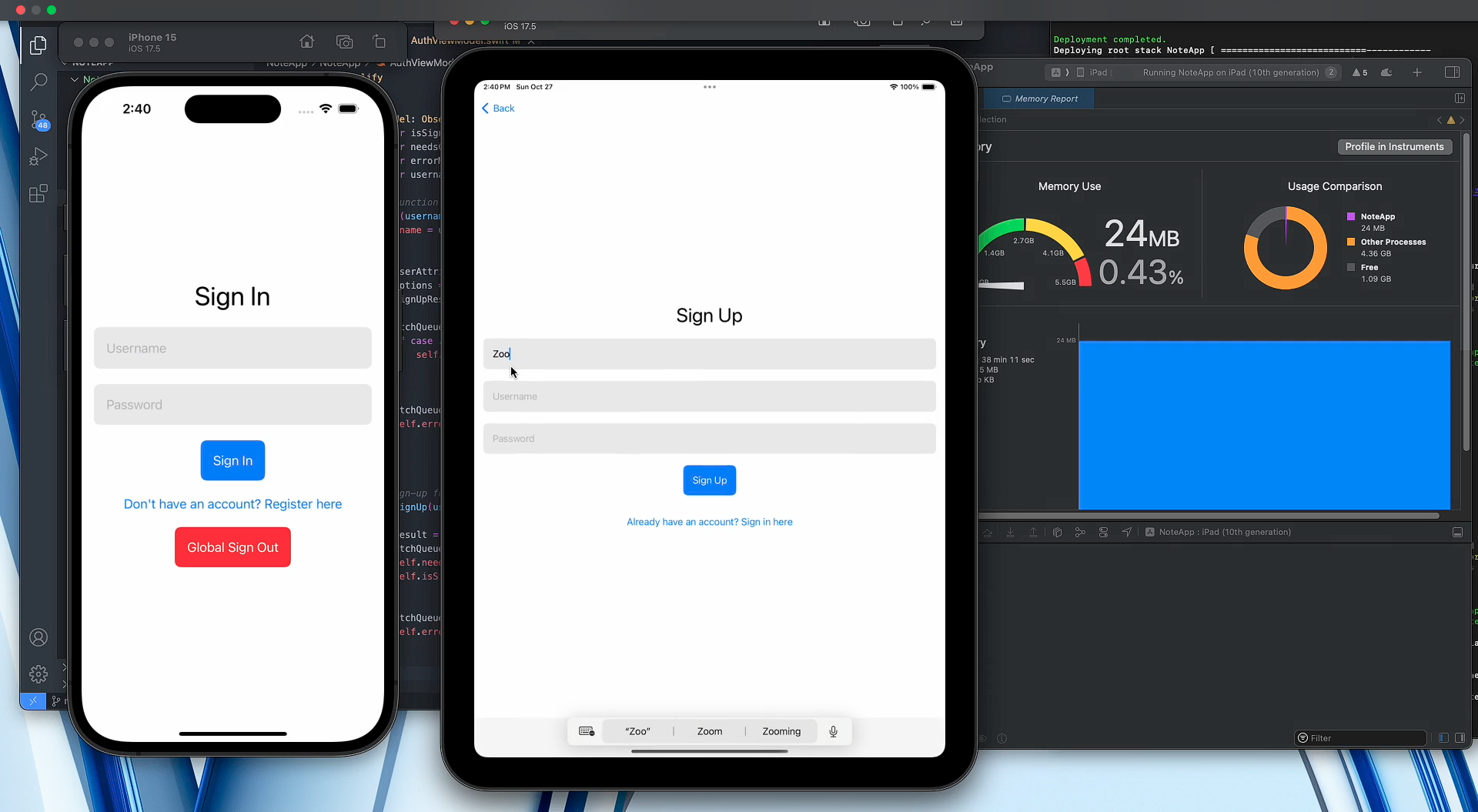 Cross-Platform Notes App with SwiftUI & AWS Amplify